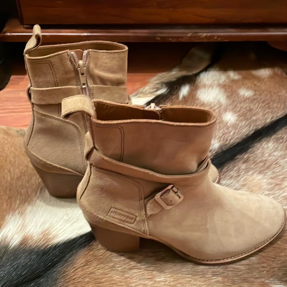 Suede Hunter boots.
